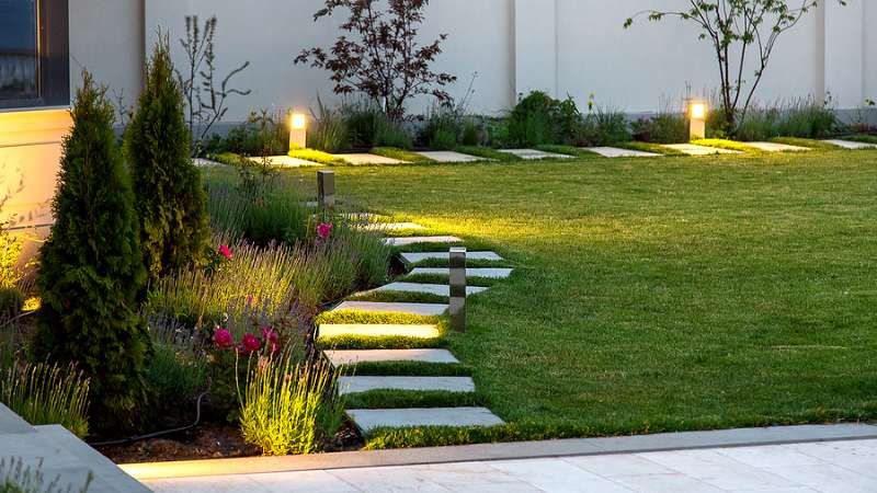 lighting installation WB Landscape Services